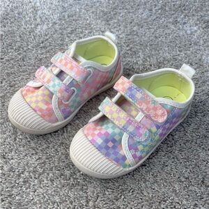 Cat & Jack Plaid Velcro Shoes